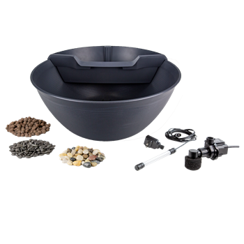 Aquascape AquaGarden Mini Pond Kit- Steel Gray