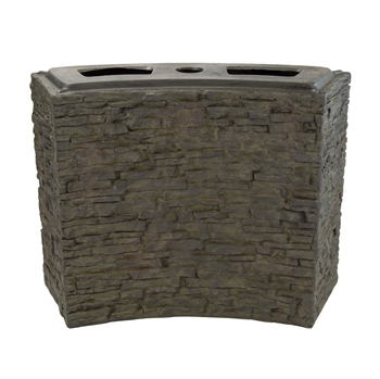 Aquascape Stacked Slate Wall Base Curved - 26" H 