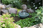 Aquascape Spillway Basin Patina 21" In Use
