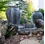 Aquascape 8' Tall Stacked Slate Urn Group