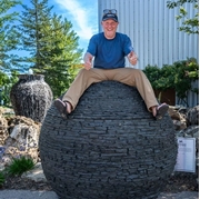 Aquascape Stacked Slate Sphere - 72" Scale